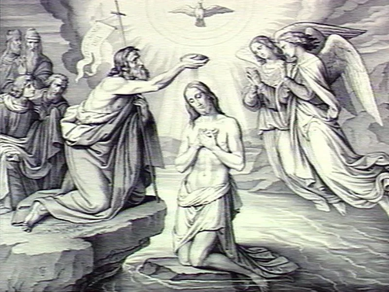 1807-Michele Fanoli - Il battesimo di Cristo